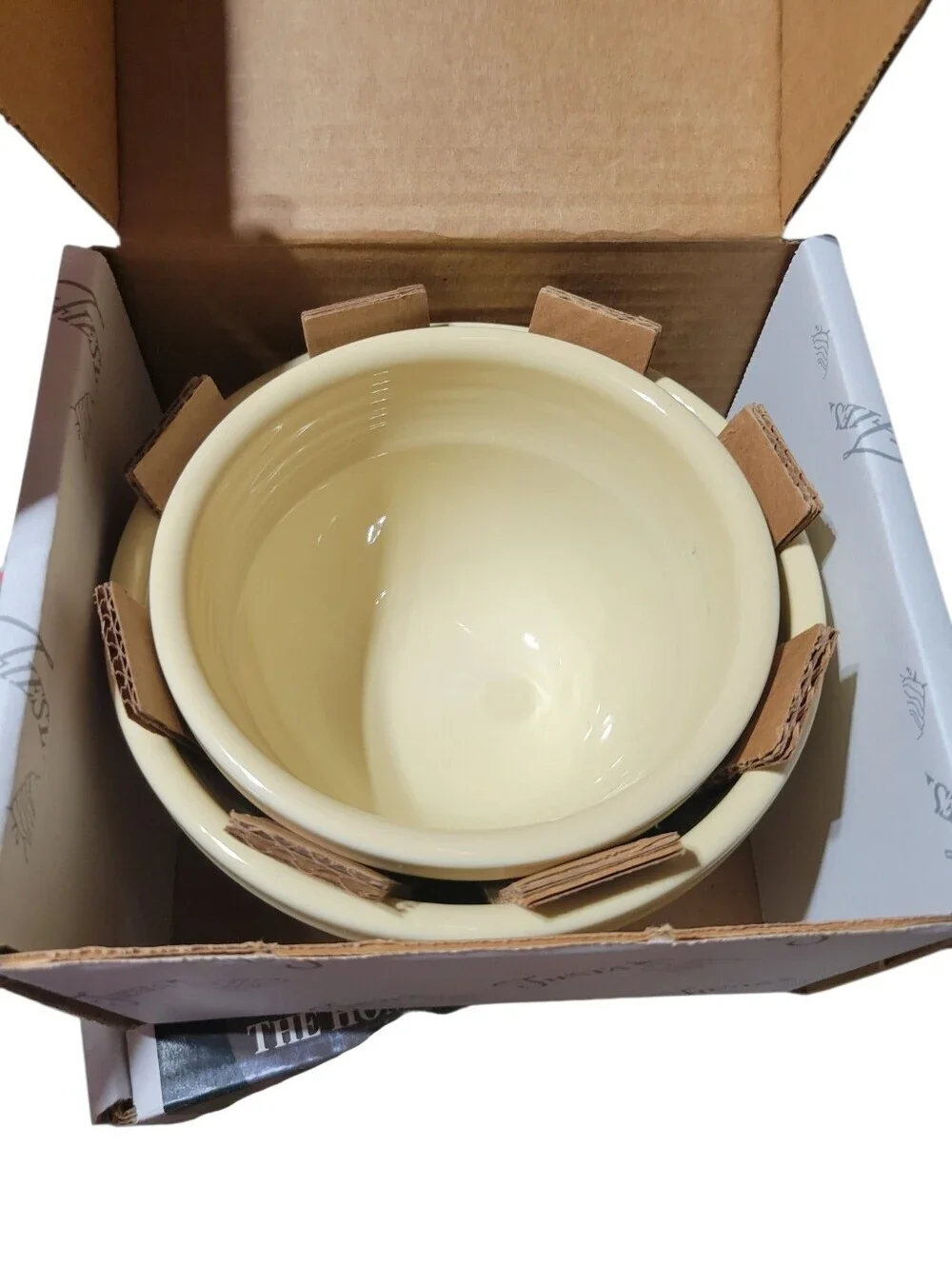 Fiesta Ware Ivory Prep Bowl Set NIB Retired 2-Piece Mixing Bowl Set Made in USA